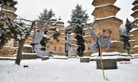 Mục kích võ tăng Thiếu Lâm Tự luyện công giữa trời tuyết trắng