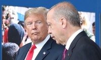 Tổng thống Mỹ Donald Trump và Tổng thống Thổ Nhĩ Kỳ Recep Tayyip Erdogan. Ảnh: Sky News