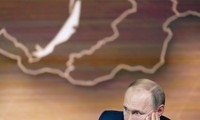 Ông Putin trong cuộc họp báo chiều 19/12. Ảnh: Sputnik