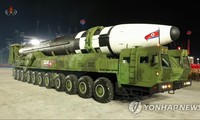 ICBM mới được công bố của Triều Tiên. Ảnh: Yonhap