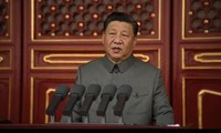 Tổng Bí thư, Chủ tịch Trung Quốc Tập Cận Bình phát biểu tại lễ kỉ niệm 100 năm ngày thành lập Đảng Cộng sản Trung Quốc. Ảnh: ABC