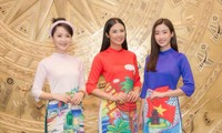 Hoa hậu Ngọc Hân mất tới 2 tháng để chuẩn bị 50 bộ áo dài cho &apos;Đón Tết cùng VTV&apos;