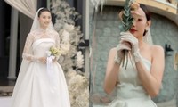Minh Hằng hé lộ hậu trường ảnh cưới, tạo hình cô dâu lộ chi tiết giống Ngô Thanh Vân