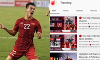 Bóng đá Việt Nam chiếm Top 1 Trending YouTube, Tiến Linh - Ngọc Hải vụt sáng sau bàn thắng