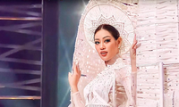 Video trình diễn trang phục dân tộc &quot;Kén Em&quot; của Hoa hậu Khánh Vân lọt Top Trending