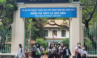 Thí sinh dự thi ở điểm thi THPT Lê Quý Đôn, quận 3