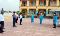 Khu cách ly tập trung tại Trường mầm non Kim Liên, huyện Kim Thành chiều 23/2.