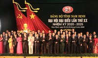 Đại hội đã bầu ra Ban Chấp hành Đảng bộ tỉnh Nam Định khoá XX gồm 53 người - Ảnh: Hoàng Long
