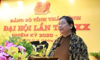 Uỷ viên Bộ Chính trị, Phó Chủ tịch Thường trực Quốc hội phát biểu chỉ đạo tại Đại hội Đảng bộ tỉnh Thái Bình - Ảnh: Hoàng Long