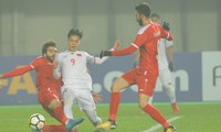 Trận đấu với U23 Syria đã khiến cho thể lực của các cầu thủ Việt Nam bị bào mòn.