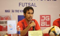 HLV Phạm Minh Giang tự tin đội tuyển futsal Việt Nam có thể đoạt HCV SEA Games 31. (ảnh Như Ý)