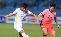 U23 Việt Nam tối qua thắng U20 Hàn Quốc 1-0 Ảnh: Trí Công