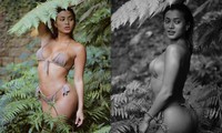 Mặc bikini trong rừng, Kaz Crossley hút hồn dân mạng vì quá sexy