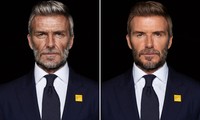 David Beckham bất ngờ hóa ông lão 70 tuổi