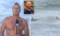 Đang ghi hình, MC thời tiết lao xuống biển vớt thi thể người bị nạn