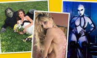 Sao Hollywood: Heidi Klum bán nude siêu kinh dị, Eva Green hóa cô dâu bên cỗ quan tài