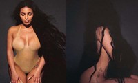 Bạn gái Kanye West khỏa thân nóng bỏng nhưng tiếp tục sao chép Kim Kardashian