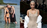 Kim Kardashian khoe ảnh mặc bikini hôn tình trẻ giữa lúc bị tố làm hỏng váy Marilyn Monroe
