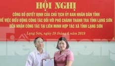 Công bố quyết định điều động Phó Chánh Thanh tra tỉnh Lạng Sơn