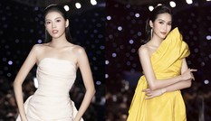 Á hậu Phương Anh - Ngọc Thảo khoe sắc vóc hoàn hảo trên thảm đỏ Tuần lễ Thời trang