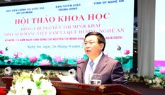Đồng chí Nguyễn Thị Minh Khai với cách mạng và quê hương Nghệ An