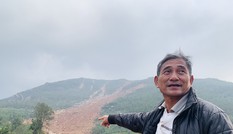 Núi lở, nhiều khối đất đá 'khổng lồ' đổ xuống ruộng