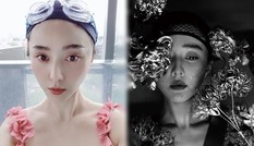Đăng ảnh selfie ở bể bơi, Phạm Băng Băng để mặt mộc V-line ở tuổi 40