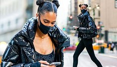 Siêu mẫu cao 1m82 khoe chân dài miên man trên đường phố New York