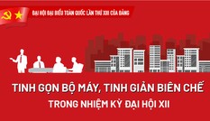 Tinh gọn bộ máy, tinh giản biên chế trong nhiệm kỳ Đại hội XII