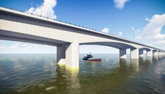 Lộ diện ảnh thiết kế cầu Vĩnh Tuy 2 với 8 làn xe vượt sông Hồng