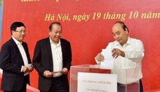 Thủ tướng và các Phó Thủ tướng quyên góp ủng hộ đồng bào bị ảnh hưởng bởi lũ lụt