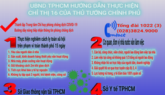 TPHCM thực hiện Chỉ thị số 16 của Thủ tướng Chính phủ ra sao?