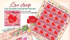 Phát hành tem tình yêu có mùi hương hoa hồng nhân dịp Valentine
