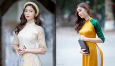 Hot girl xứ Nghệ là Hoa khôi Đại học Quốc gia khoe nhan sắc ngọt ngào trong tà áo dài truyền thống