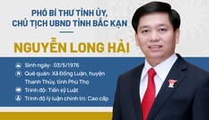 Chân dung Chủ tịch UBND tỉnh Bắc Kạn Nguyễn Long Hải