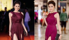 Á hậu Tú Anh cuốn hút ánh nhìn với váy xẻ cao