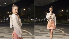 Quán quân Next Top Hương Ly diện váy trăm triệu dự ra mắt phim