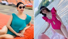 Á hậu Thanh Tú, Hoa hậu Hà Kiều Anh 'thiêu đốt' bãi biển với bikini