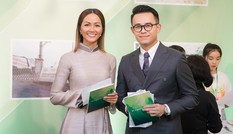 H'Hen Niê nền nã với áo dài, tự tin sánh vai MC Đức Bảo với vai trò dẫn chương trình