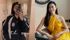 Đỗ Thị Hà mặc đồng phục giản dị đến trường, Lương Thuỳ Linh khoe vai trần gợi cảm với váy yếm