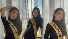 Lần đầu đeo sash Miss Grand Vietnam ở Thái Lan, Ngọc Thảo mặc váy bó sát gợi cảm gây chú ý