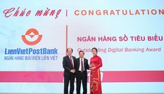 Lienvietpostbank được vinh danh giải thưởng ngân hàng số tiêu biểu 2019