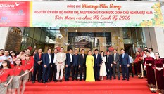 Nguyên chủ tịch nước Trương Tấn Sang thăm, chúc tết HDBank, Vietjet