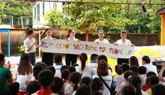 Dự án Nhân ái của Hoa Hậu Việt Nam 2020 đưa sách tới các em nhỏ trường Tiểu học Bù Cà Mau