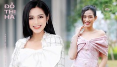 Soi trang phục Hoa hậu Đỗ Thị Hà trong các hoạt động nhân ái: Xinh đẹp nền nã, không có gì để chê