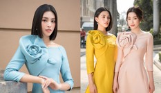 Hoa hậu Tiểu Vy khoe vẻ đẹp hiện đại trong bộ sưu tập áo dài Tết của Hoa hậu Đỗ Mỹ Linh