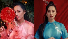 Hơn 10 năm mới mặc lại áo dài, Hoa hậu Mai Phương Thúy đẹp sắc sảo như mỹ nữ cổ trang