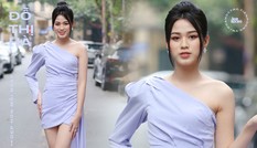Hình ảnh mới nhất của Hoa hậu Đỗ Thị Hà: Kiểu váy tinh tế khoe trọn đôi chân “thương hiệu” 1m11