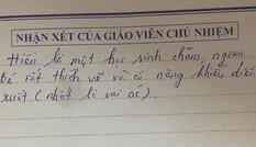Nhận xét của giáo viên khiến học sinh “cười ra nước mắt”, không biết là khen hay chê nhỉ?