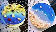 Bạn đã thử làm cheesecake biển xanh - món bánh cực xinh khiến hội yêu biển thích mê?